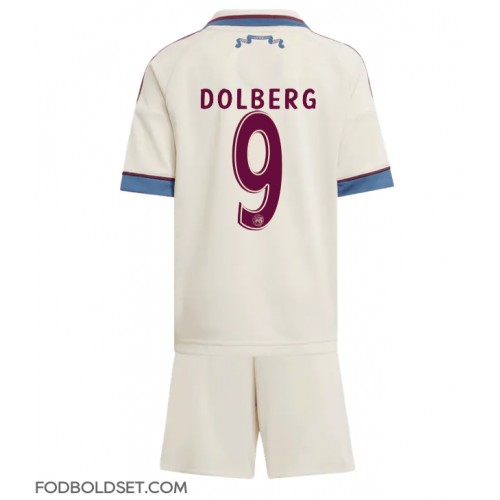 Ajax Kasper Dolberg #9 Tredje trøje Børn 2025-26 Kortærmet (+ Korte bukser)